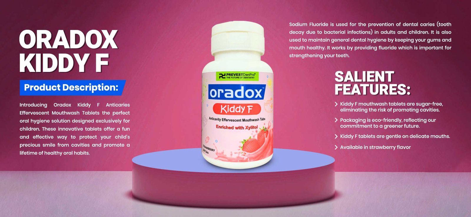 Anticavity mouthwash tabs for kids