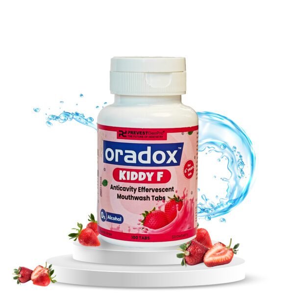 Kiddy F anticavity mouthwash tabs to strengthen enamel & prevent cavities